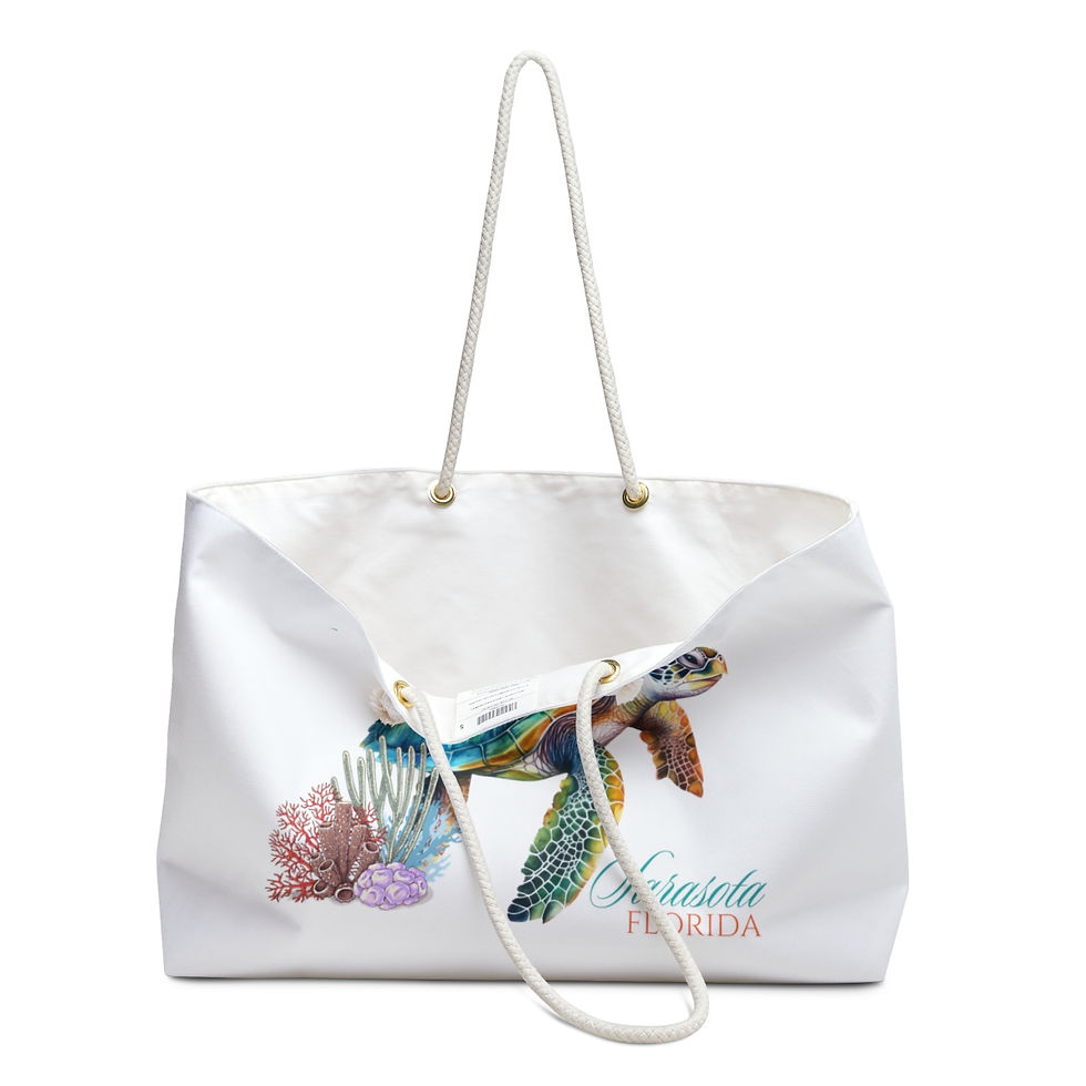 Thumbnail: Sarasota Florida  Sea Turtle Weekender Tote Beach Bag