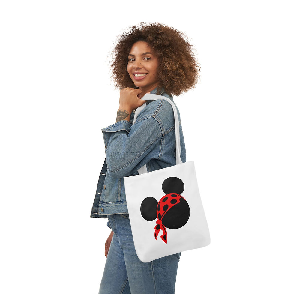 Thumbnail: Mickey Pirate Inspired Canvas Tote Bag