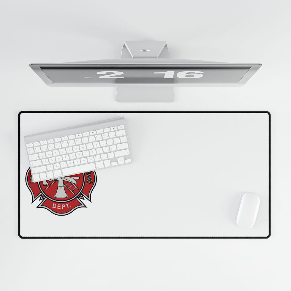 Thumbnail: Custom Fire Department Desk Mats