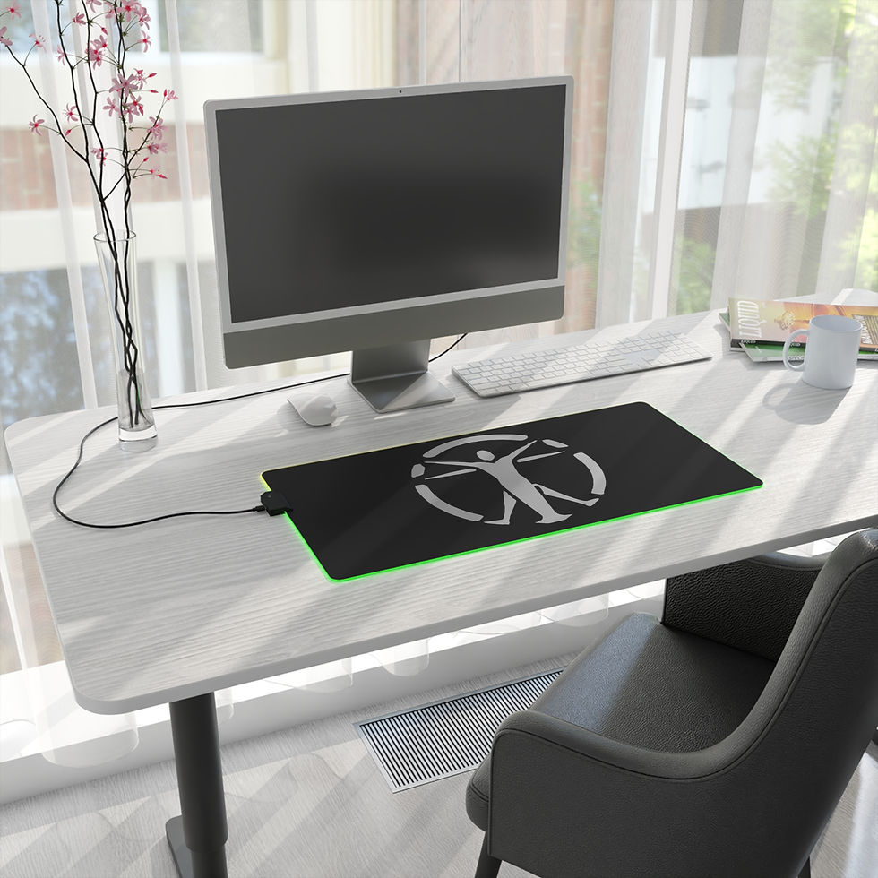 Thumbnail: LED Fallout Institute Gaming Mouse Pad | RGB Desk Mat