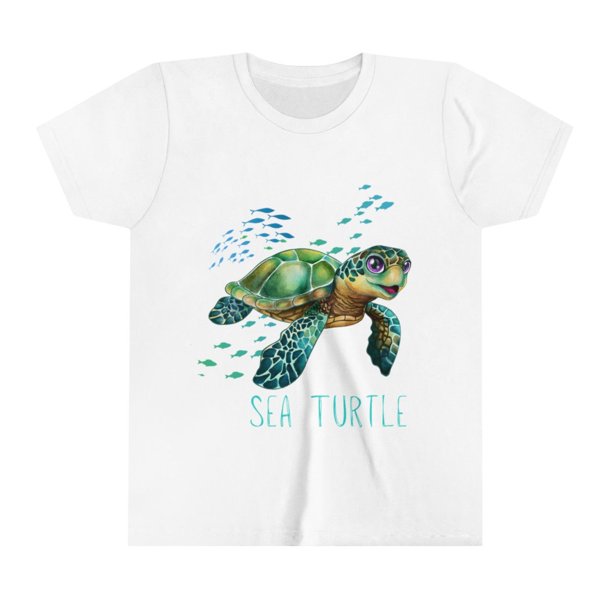 Child's Celebrate the Sea Baby Turtle Short Sleeve Tee