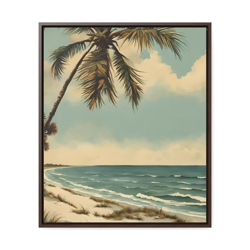 Thumbnail: Gallery Coastal Beach V4 Floida Canvas Wraps