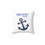 Thumbnail: Boat Anchor Nantucket Island Coastal Art Spun Polyester Square Pillow