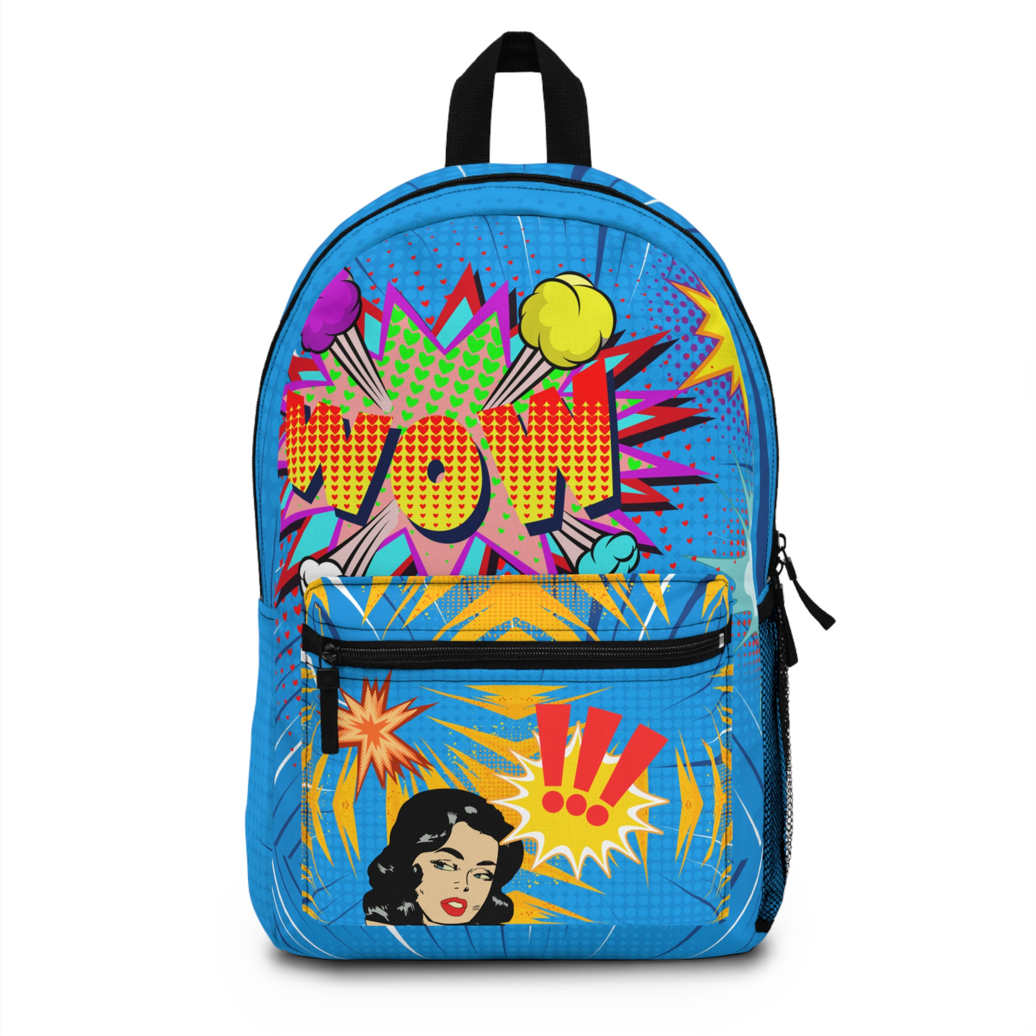 Comic Book Art Design Travel School Backpack