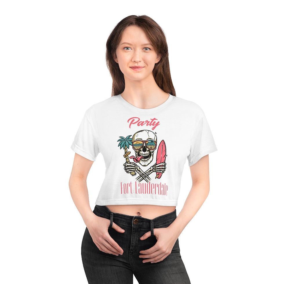 Thumbnail: Party Fort Lauderdale Florida Crop Tee