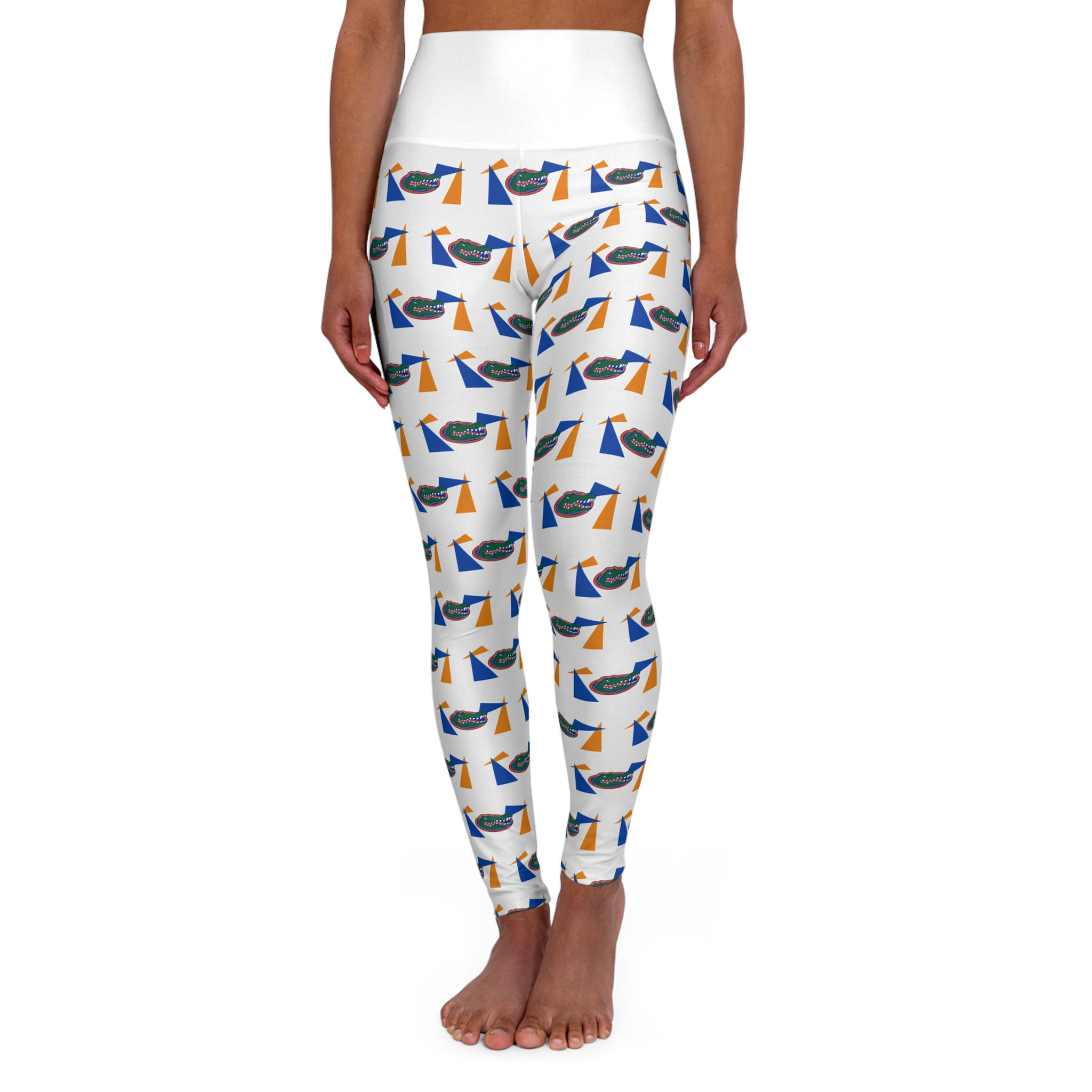 Florida GATORS Football High-Waist Yoga Leggings | WHITE