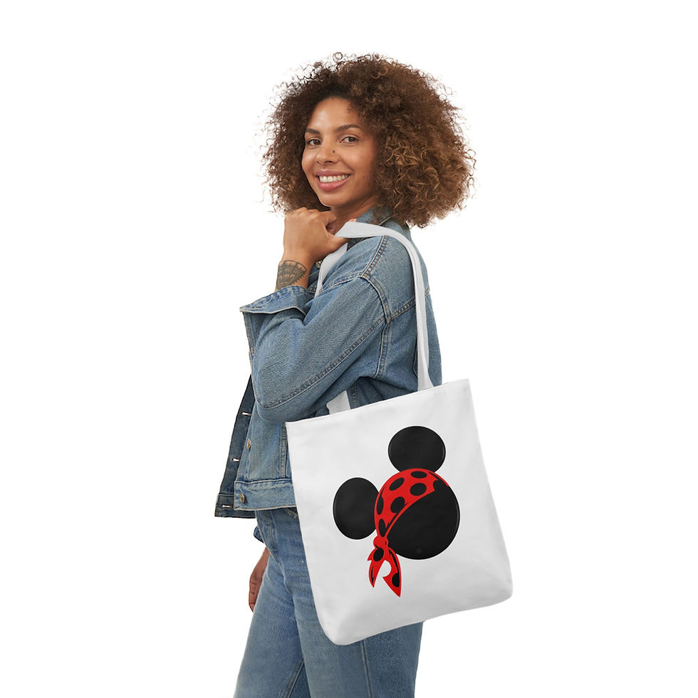 Thumbnail: Mickey Pirate Inspired Canvas Tote Bag