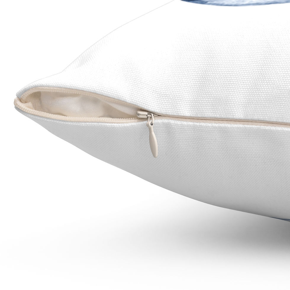 Thumbnail: Nautilus Siesta Key Florida Coastal Island Art Spun Polyester Square Pillow