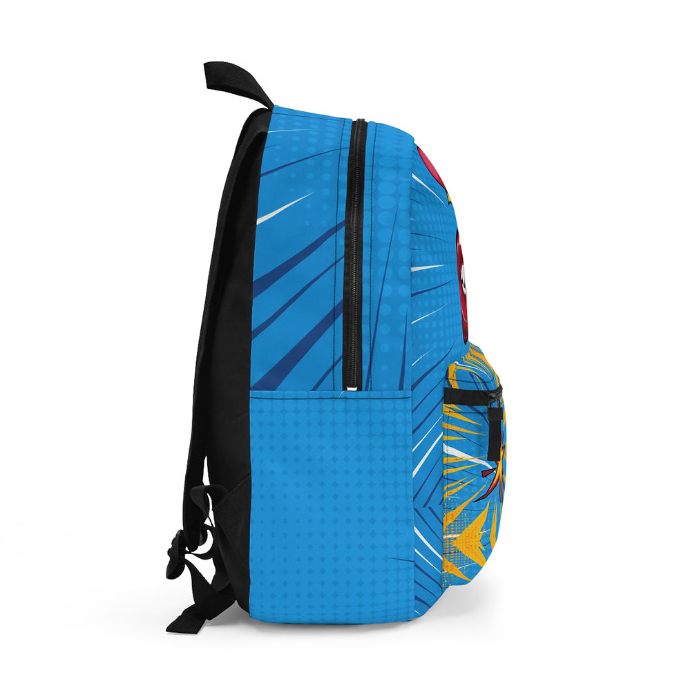 Comic Book Red Lips Art Design Travel School Backpack
