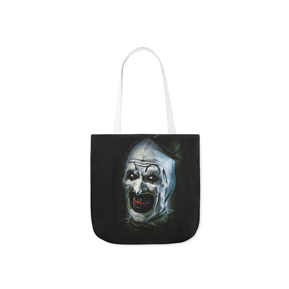 Thumbnail: Terrifier Halloween Inspired Canvas Tote Bag