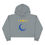 Thumbnail: Celestial Phases Crop Hoodie - Cosmic Moon & Stars Design