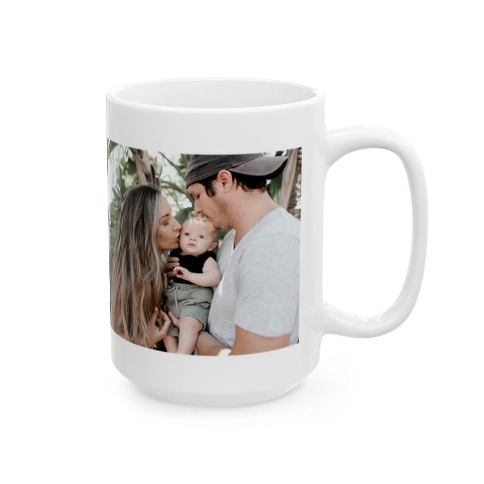 Thumbnail: Family Keepsake Photo Gift Ceramic Mug, (15 oz)