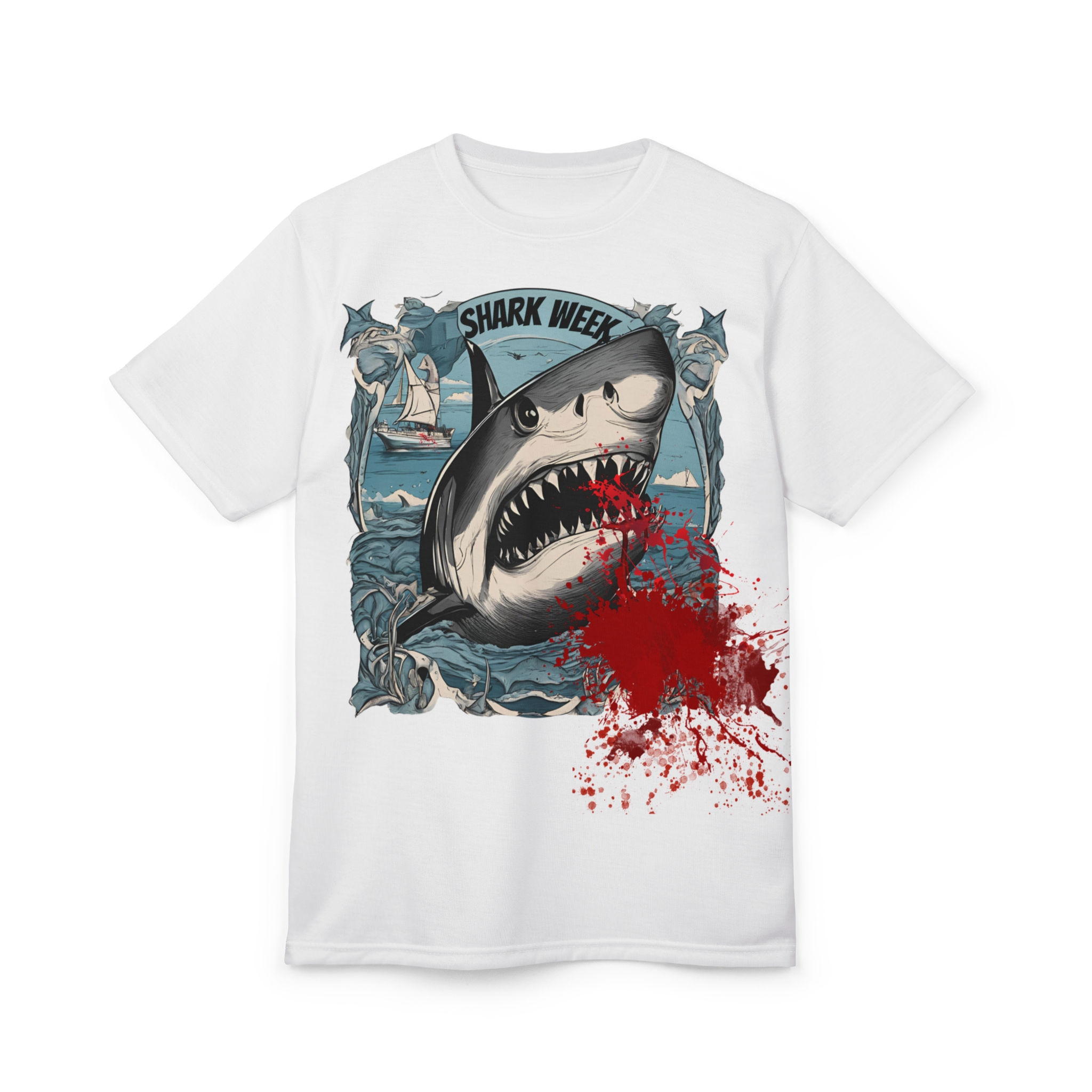 Bloody Shark Week | Unisex Cut & Sew Tee