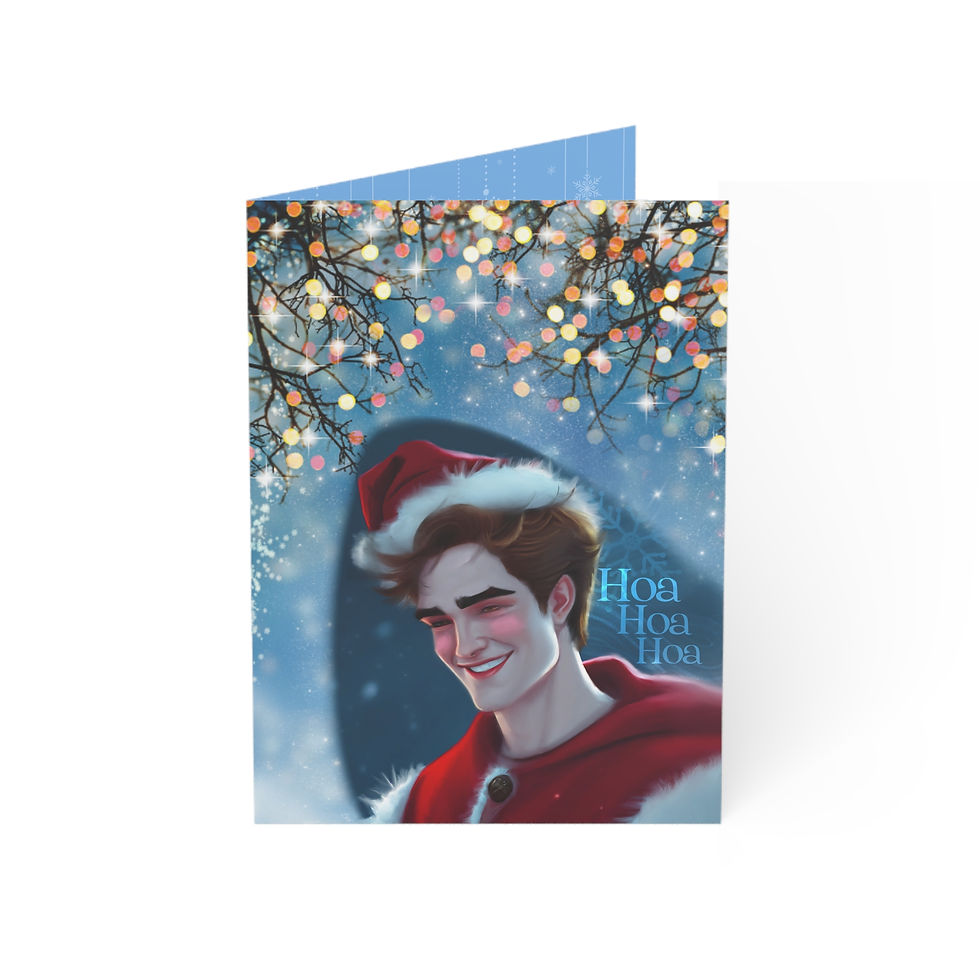 Hoa Hoa Hoa Twilight Saga Edward Cullen Christmas - BLUE