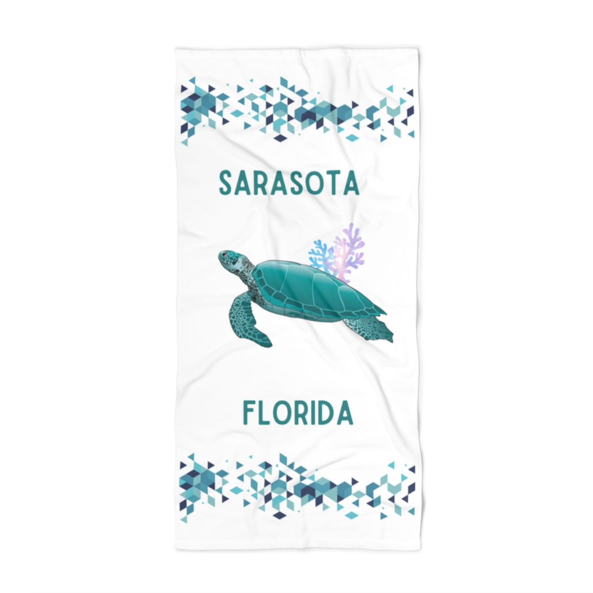 Sea Turtle Sarasota Florida Beach Towel