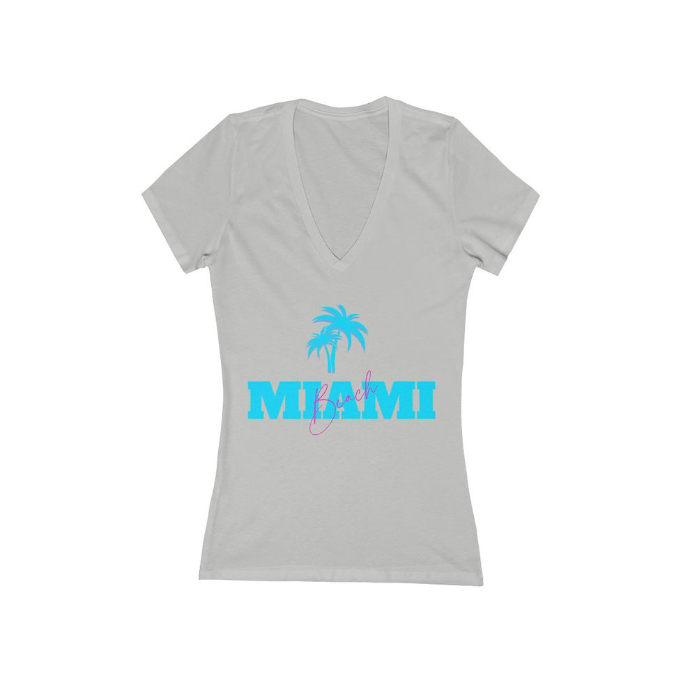 Thumbnail: Miami Beach Florida V-Neck Tee 
