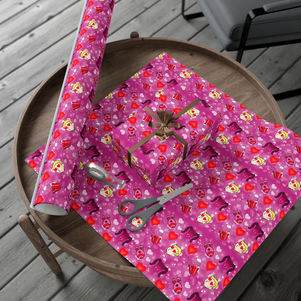 Thumbnail: Fallout Valentines Emote Gift Wrapping Paper
