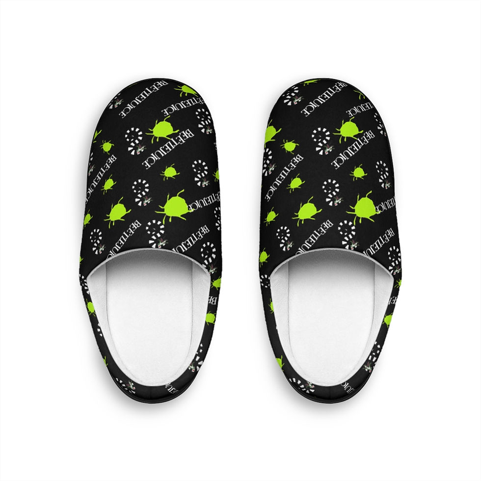 Beetlejuice Inspired Women's Indoor Slippers