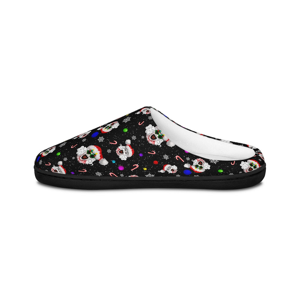 Thumbnail: Terrified Women's Christmas Slippers  | Featuring Art the Clown