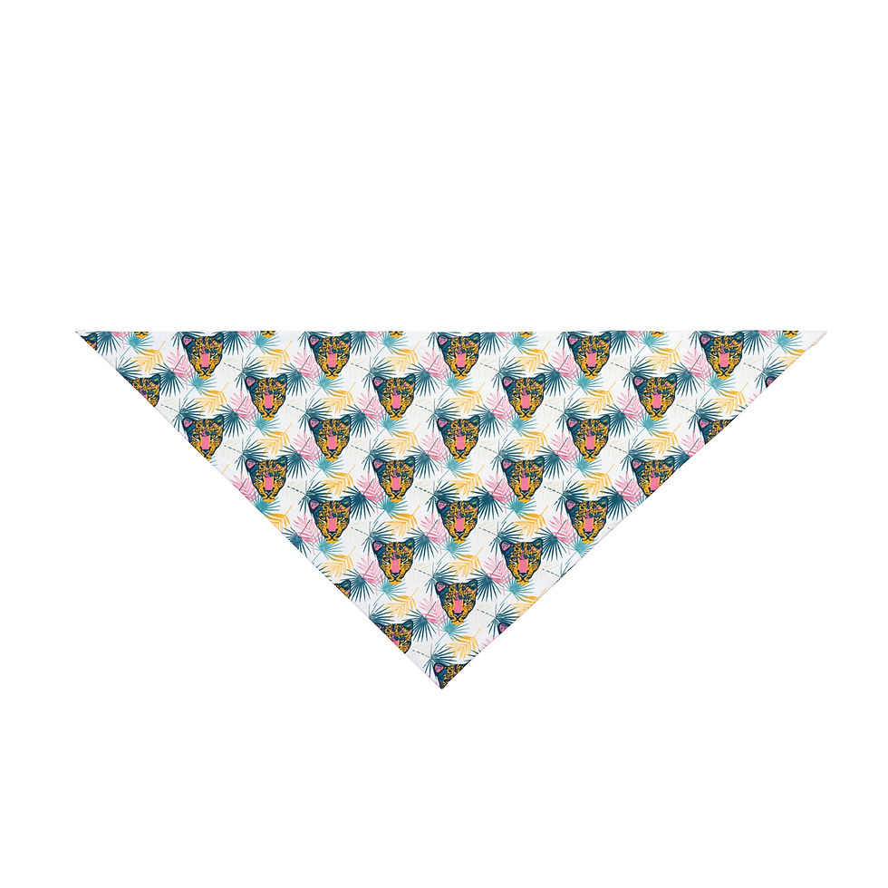 Thumbnail: Tropical Leopard Pet Bandana  