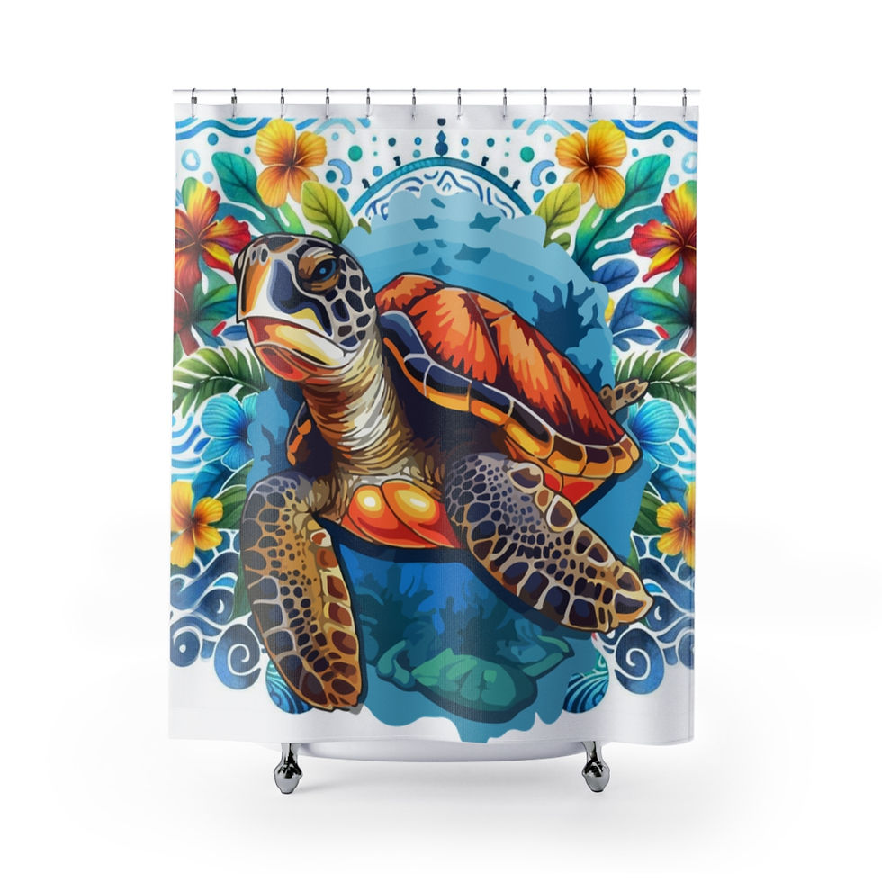 Ocean Life Sea Turtle  Florida Shower Curtain