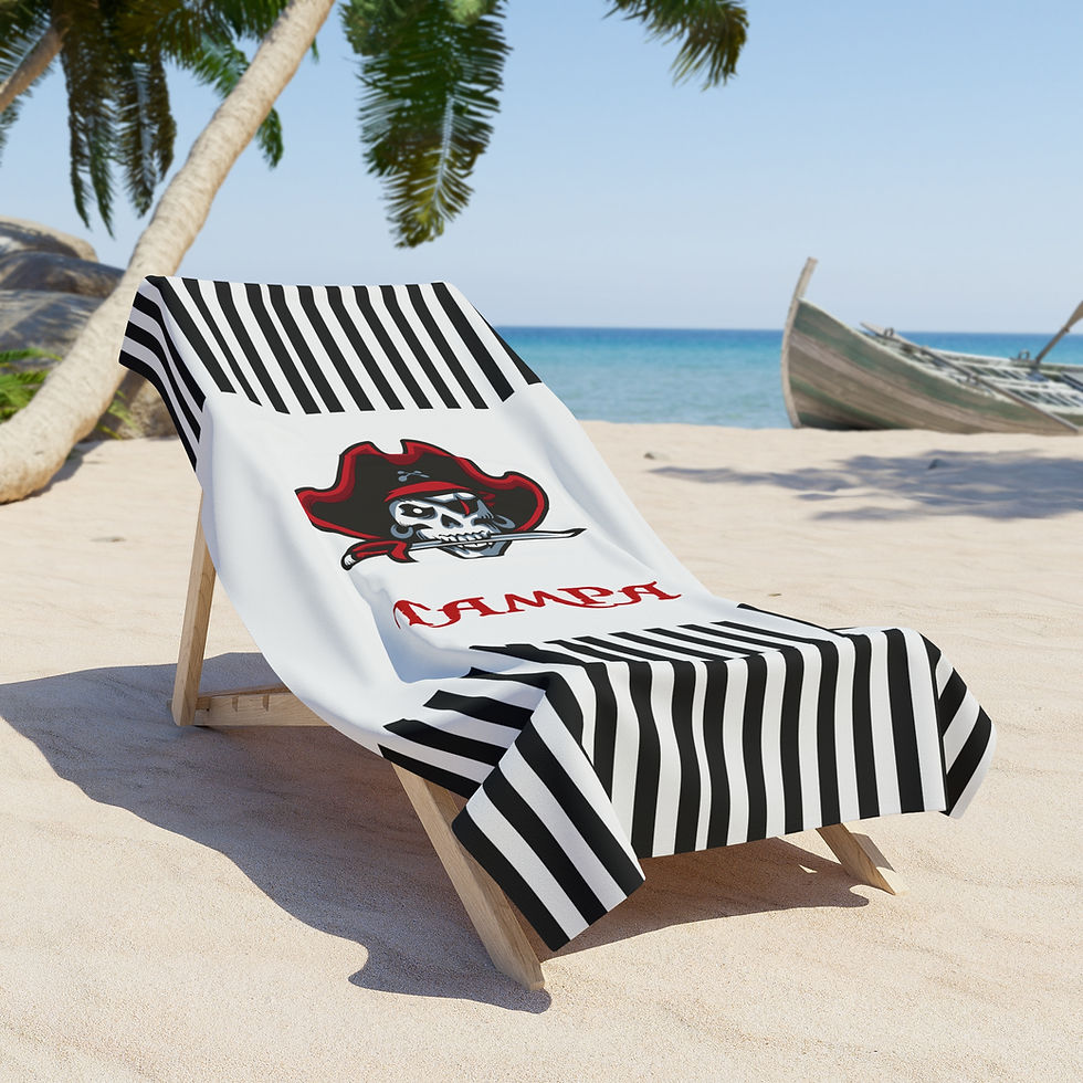 Thumbnail: Tampa Florida Keepsake Pirate Beach Towel