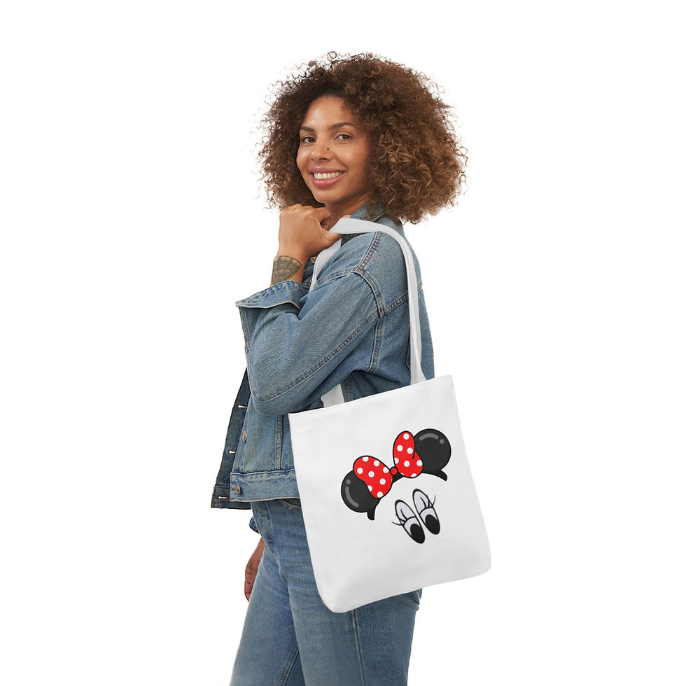Thumbnail: Minnie Eyes Inspired Canvas Tote Bag