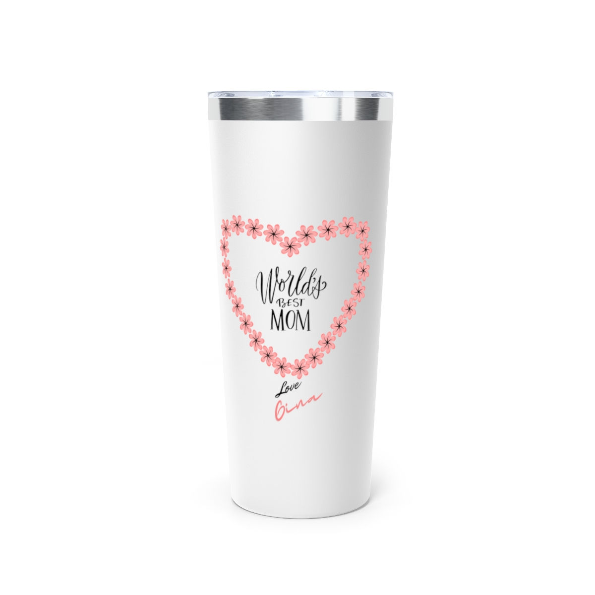 World's Best Mom Vacuum Insulated Tumbler, 22oz Gift