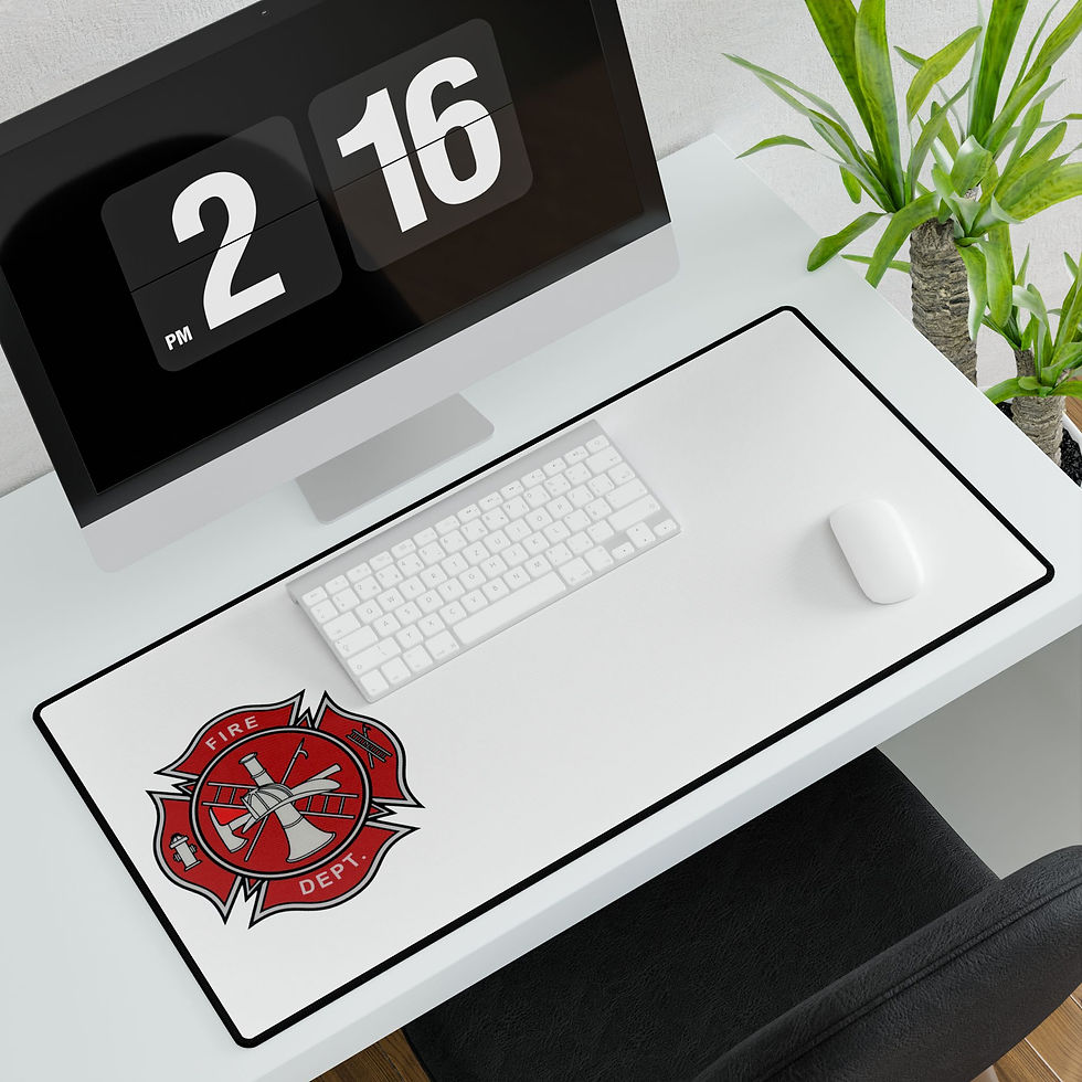 Thumbnail: Custom Fire Department Desk Mats