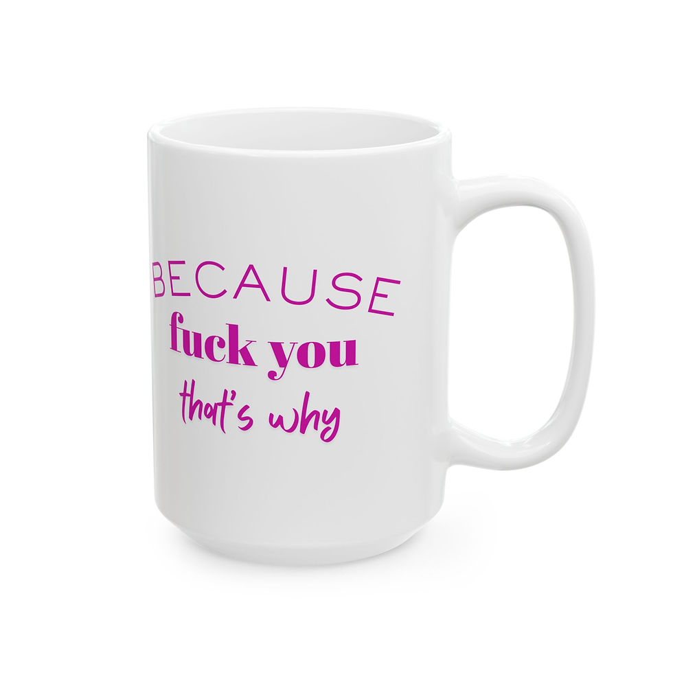 Thumbnail: Because Ceramic Mug Original | Purple