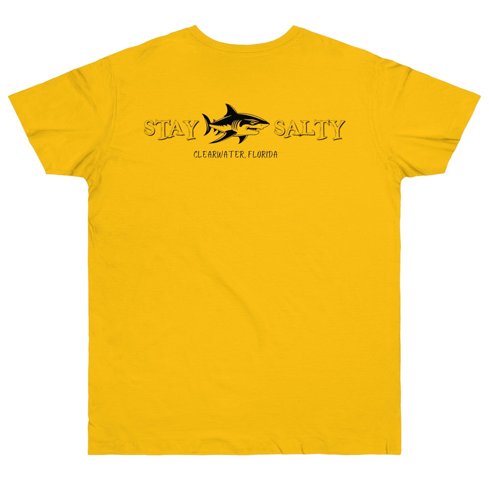 Thumbnail: Stay Salty Clearwater Florida Shark Single Unisex Jersey T-shirt