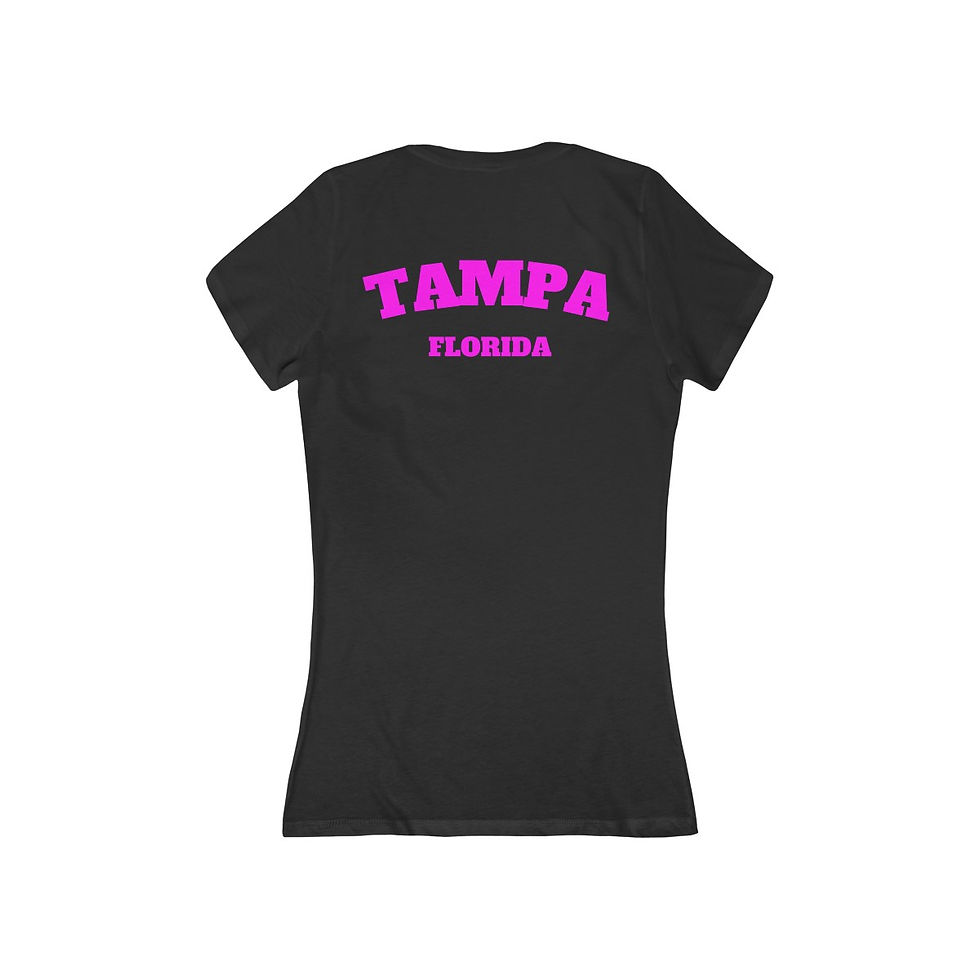 Thumbnail: Sunglasses Tampa Florida Women's Deep V-Neck Tee 