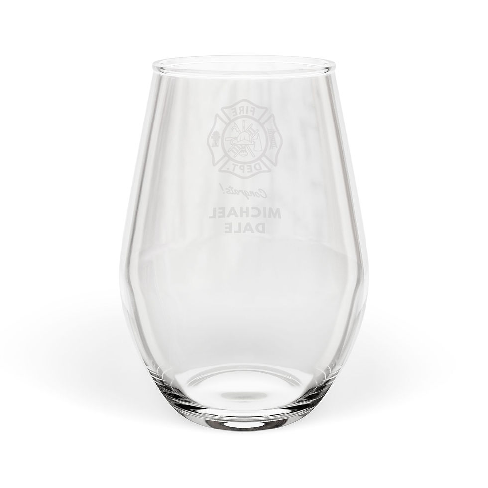 Thumbnail: Firefighter Stemless Wine Glass