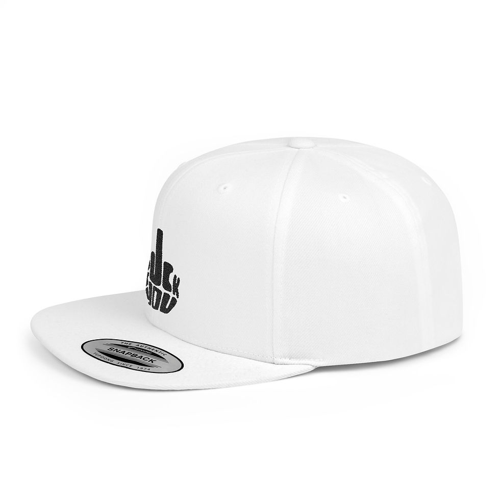 Thumbnail: FU Novelty Flat Bill Snapback Cap
