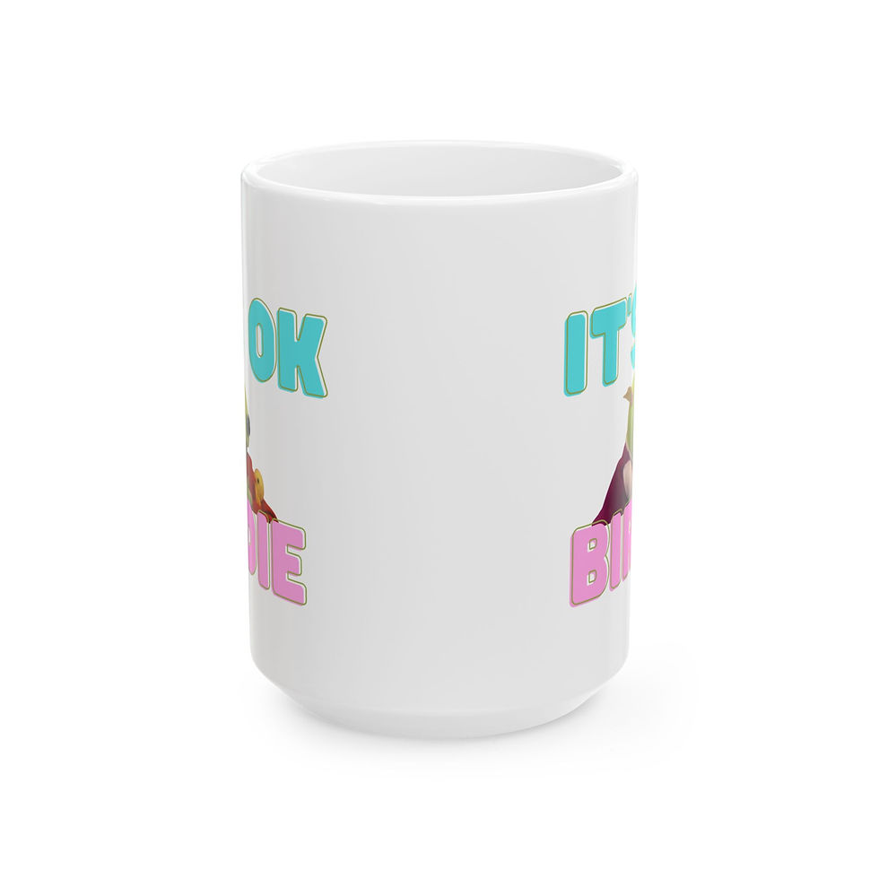 Thumbnail: It's Ok Birdie Nanalan Mona 15 oz Ceramic Mug
