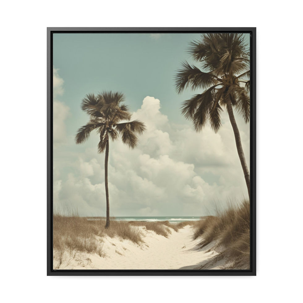 Thumbnail: Gallery Coastal Beach V2 Floida Canvas Wraps