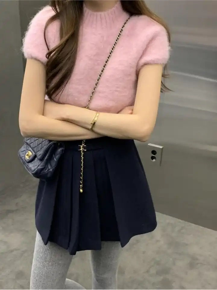 サムネイル： ウールプリーツミニスカート
