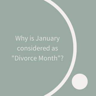 Why is January considered as "Divorce Month"?