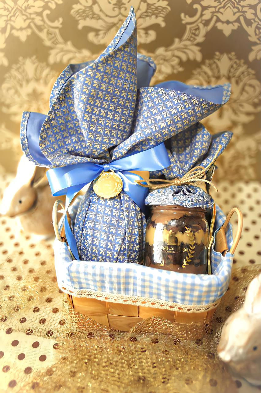 Cestinha Happy Easter Blue