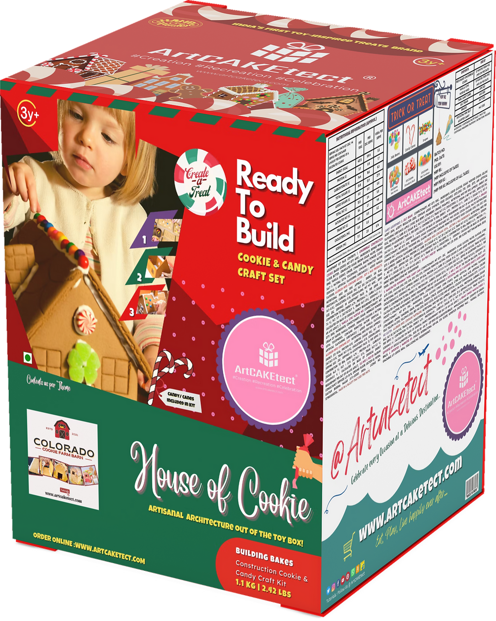 Thumbnail: barn theme cookie kit Barnyard Themed  Cookie Farm Barn House of Cookie Kit from ArtCAKEtect Toy Treats Order Online in India