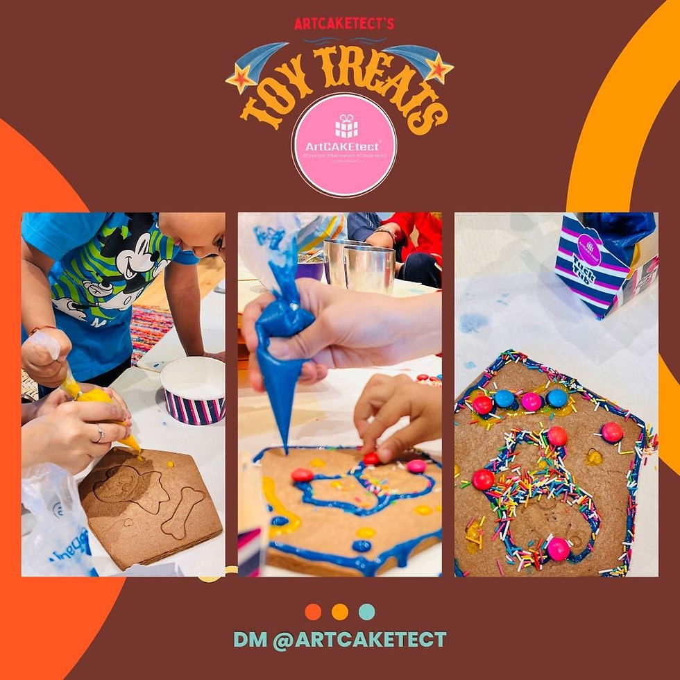 Thumbnail: Pet Kennel Dog House Pre Baked chocolate Cookie Kit Online available in India from ArtCAKEtect Toy Treats