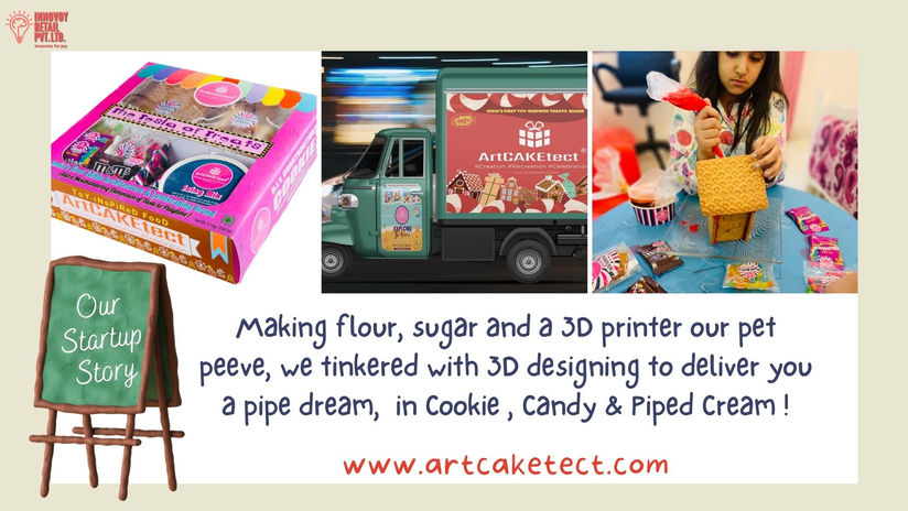 startup story artcaketect pipedream in cookie candy & piped cream