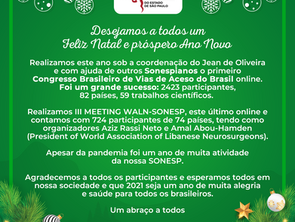 Feliz Natal e um Prospero Ano Novo 2021 - SONESP