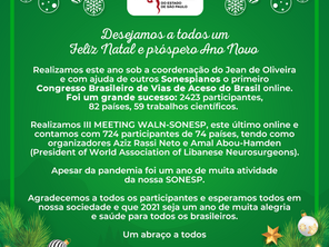 Feliz Natal e um Prospero Ano Novo 2021 - SONESP