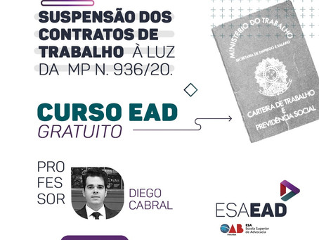 Suspensão dos contratos de trabalho à luz da MP n. 936/20