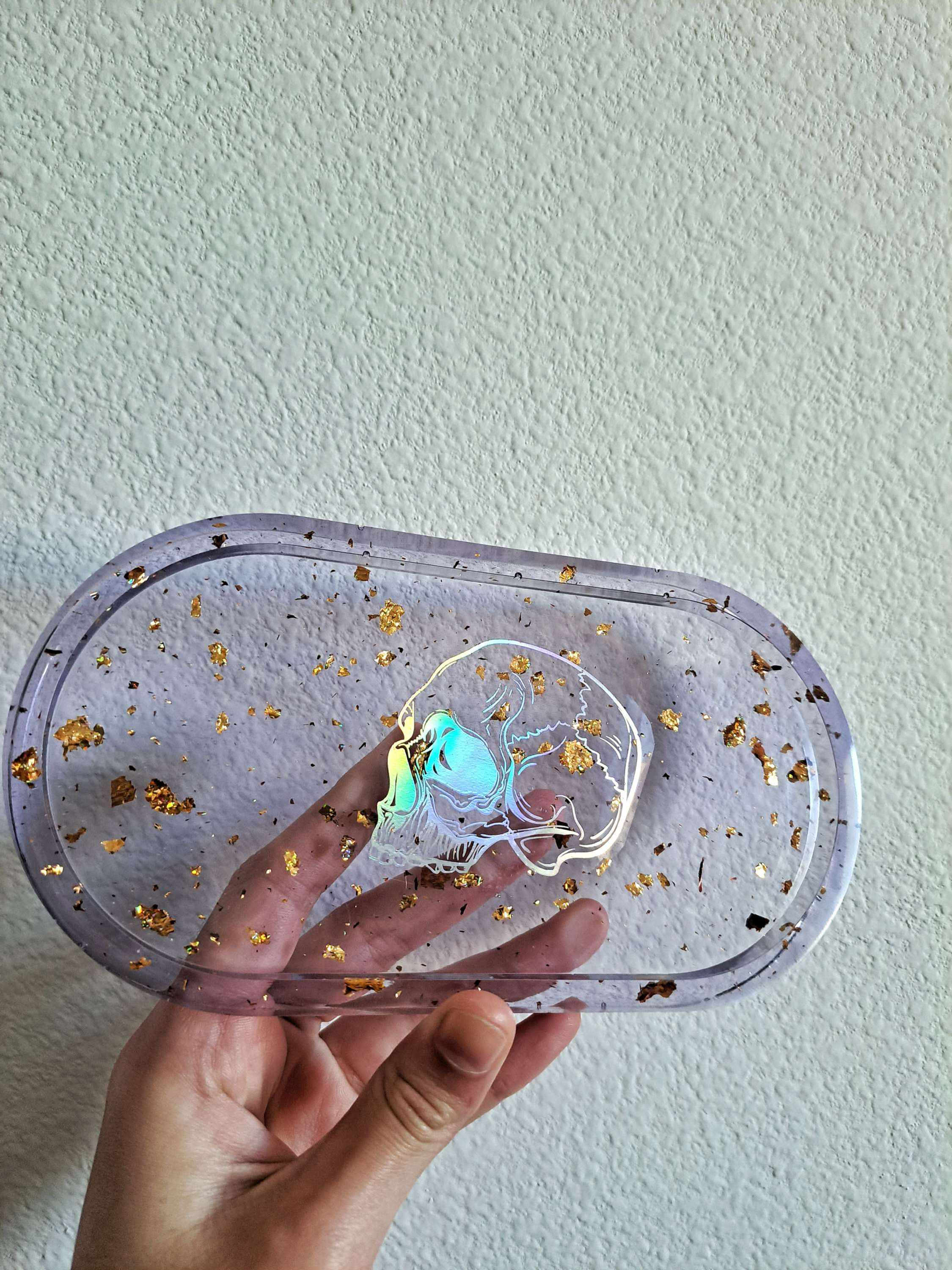 Purple and Gold Skull Tray