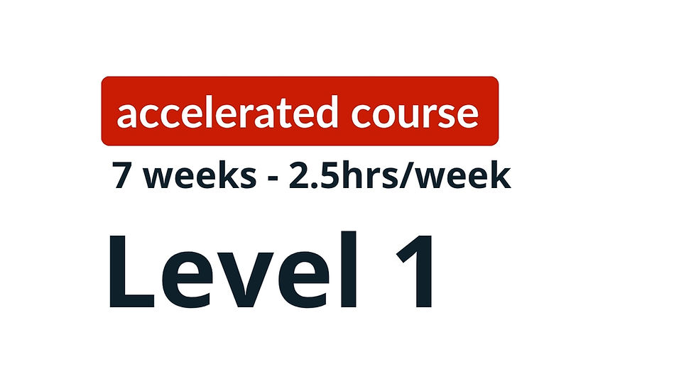 Level 1 German course for beginners