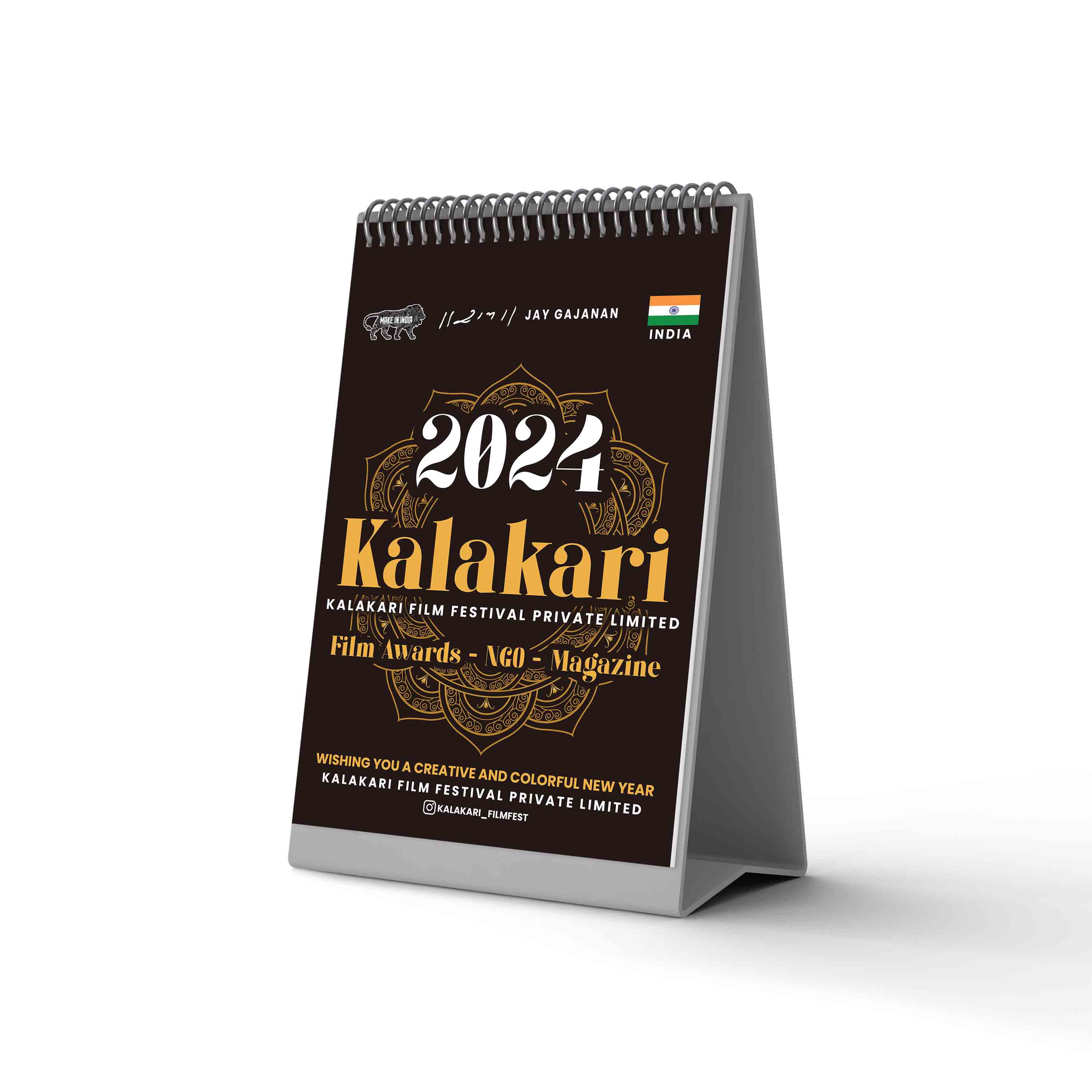 Customize Card with Kalakari 2024table calendar + hamper