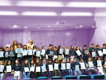 Alunos do 2.º ano do Externato Paulo VI participam na Festa do Pai-Nosso, celebrando a oração com fé, alegria e união em comunidade