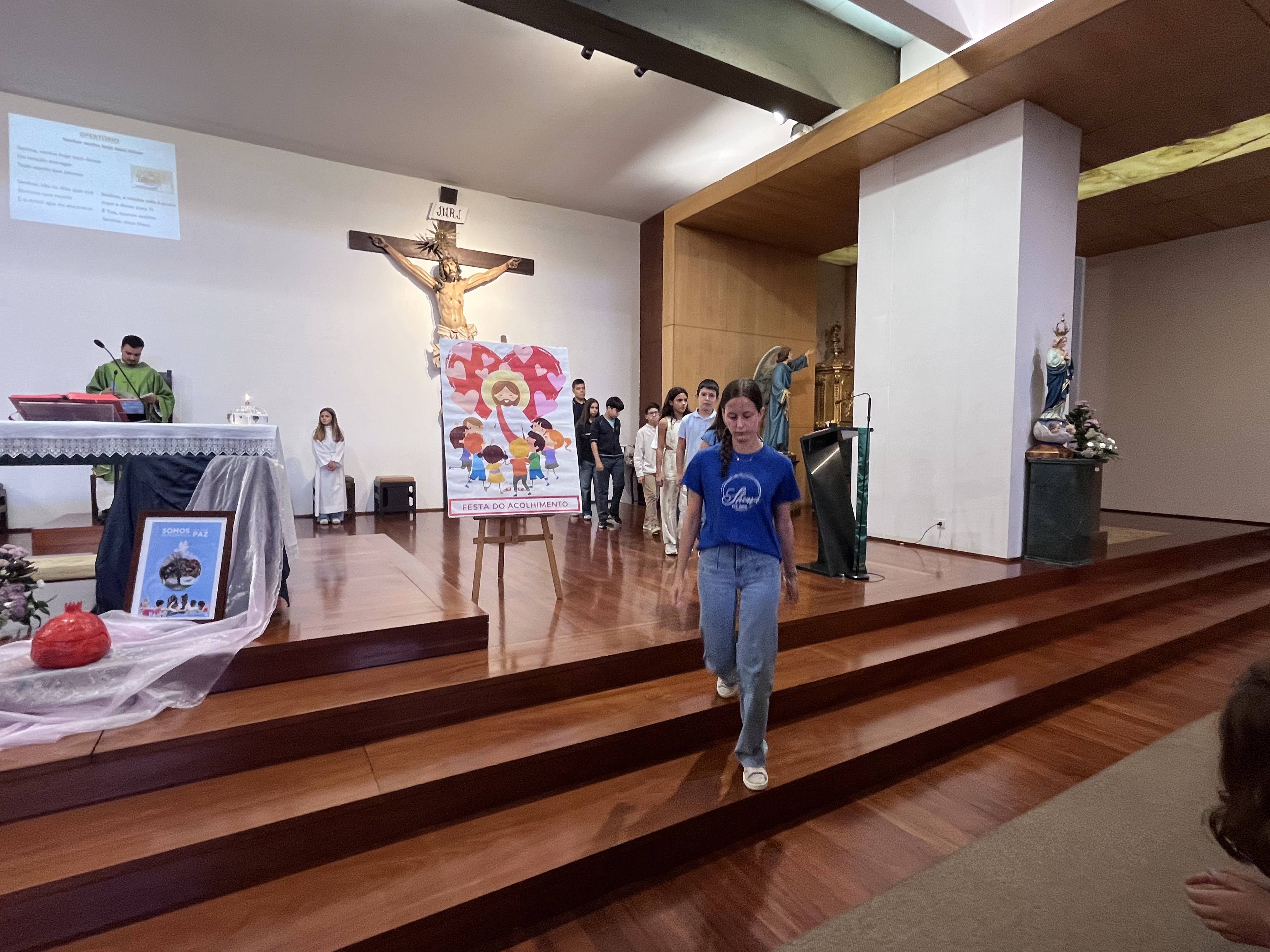 Ex- Aluna e membro do Shemá na Eucarsitia de Abertura Solene do ano letivo